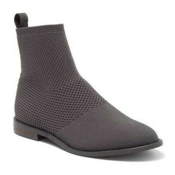 Eileen Fisher Jude‎ Stretch Knit Bootie in Gray Ankle Boots 5.5 NWOB - Picture 1 of 10
